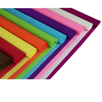 Kertas Crepe Warna Berkualitas Tinggi Grosir untuk Bahan DIY Bunga, Kertas Pembungkus Kado, Kertas Kerajinan Seni, Kerajinan Tangan