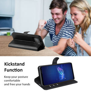 Funda abatible de cuero Pu para Asus <span class=keywords><strong>Rog</strong></span> <span class=keywords><strong>Phone</strong></span> <span class=keywords><strong>6</strong></span> 3 Lichee, billetera - Product Image 3