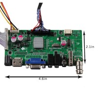 Carte PCB de jeu pour projecteur Vga 2Av Usb 30Pin Lvds Lcd Driver Controller Board Work for 15.4 17Inch Lcd Screen