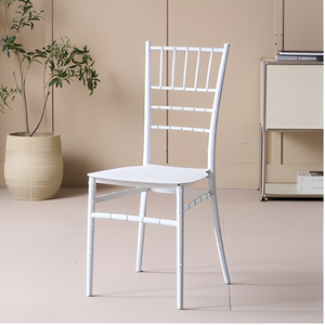 Silla Chiavari Blanca Económica Apilable para Bodas <span class=keywords><strong>y</strong></span> Banquetes, Silla Elegante para Eventos, Fiestas, Patios <span class=keywords><strong>y</strong></span> Alquiler - Product Image 1