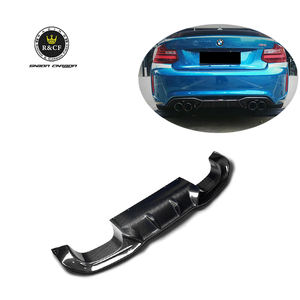 Difusor de Labio de Parachoques Trasero de Fibra de Carbono Ligero Estilo <span class=keywords><strong>AK</strong></span>, Accesorio Exterior para BMW F87 M2 M2C - Product Image 1