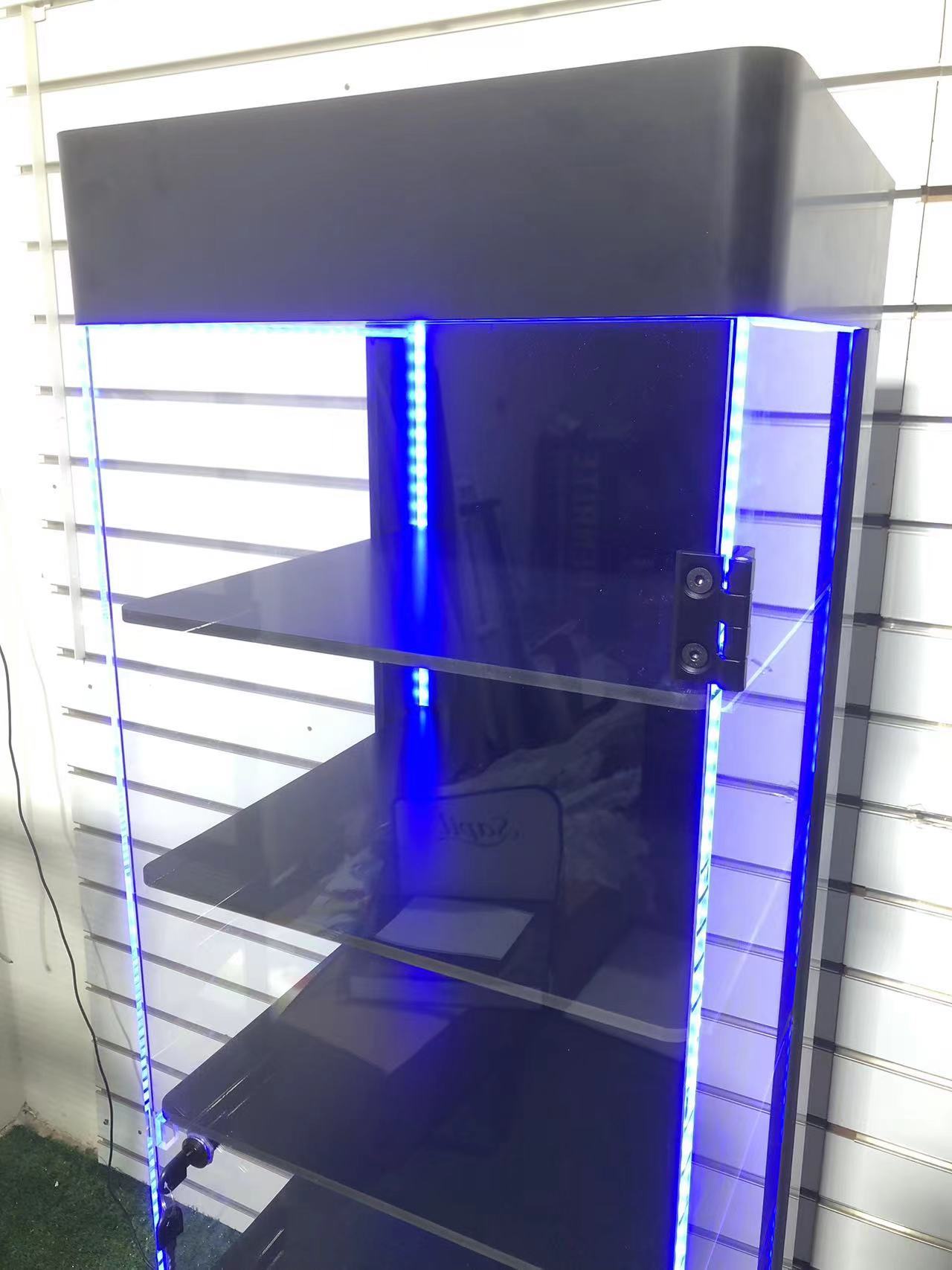 Electronical Product Display Acrylic Multi-tier Floor Stand Display Rack LED Lighting Advertising Customized Color Logo for — view 3