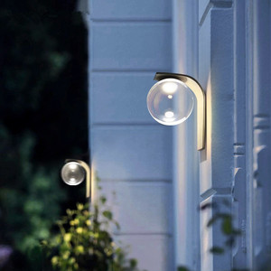 Solar Outdoor Wall <b>Lights</b> Pillar <b>Fence</b> Lamp for Villa Courtyard <b>Garden</b> Terrace Landscape Lighting - Product Image 4
