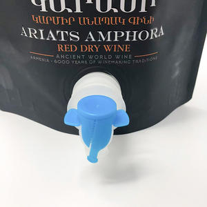 Bolsa de aluminio mate negra de 3L con cierre hermético, bolsa portátil con válvula para miel, vino, bebidas y vodka. - Product Image 2