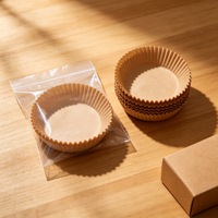 Papiers de cuisson jetables antiadhésifs et résistants à l'huile de qualité alimentaire pour friteuse à air chaud