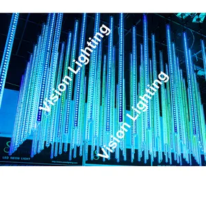 圣诞户外DJ迪斯科舞台装饰3D DMX发光二极管RGB降雪管流星雨灯