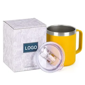 Custom Logo 10oz 16oz 20oz 30oz Double Wall Stainless Steel Vacuum Insulated blank sublimation coffee tumbler with handle