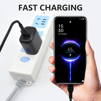 Câble de données USB vers Type-C tressé en nylon de haute qualité, respectueux de l'environnement, avec charge rapide, 1 mètre, sans coque, pour utilisation avec appareil photo