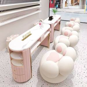 โต๊ะทำเล็บลายหินอ่อนสุดหรูสำหรับร้านทำเล็บ ขายดีประจำปี 2025 - Product Image 2