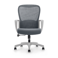 Chaise de bureau ergonomique moderne en maille, réglable, empilable, à bascule, pour usage commercial, scolaire et de conférence, vente en gros