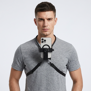 Support de cou pour caméra d'action sportive en extérieur, accessoire de prise de vue pour diffusion en direct sur téléphone, vue à la première personne, équipement de cyclisme flexible - Product Image 2