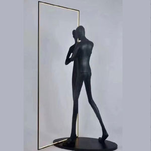 Lampe sur pied en forme de statue humanoïde, décoration de hall, villa, sculpture, porte du paradis, lampe de sol, ornement de porte du ciel - Product Image 4