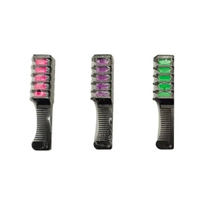 หวีย้อมผมสำหรับเด็กผู้หญิงหวีชอล์กย้อมสีผม10สีแบบ DIY - Product Image 3