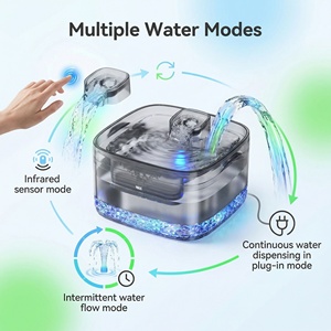 <span class=keywords><strong>Fontaine</strong></span> à <span class=keywords><strong>eau</strong></span> pour animaux de compagnie sans BPA, réservoir transparent de 7 L (237 oz) en stock, pour plusieurs animaux - Product Image 3