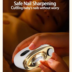 Coupe-ongles électrique multifonctionnel alimenté par USB conception anti-pincement pour un ponçage sûr pour adultes enfants nouveau ménage - Product Image 4