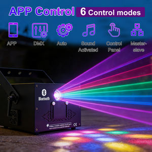 Iluminación para Pista de Baile con Efecto de Haz de Luz RGB de Alta Potencia de 3W, DMX512, Activación por Sonido, de Aleación de Aluminio para Interiores, para Clubes - Product Image 5