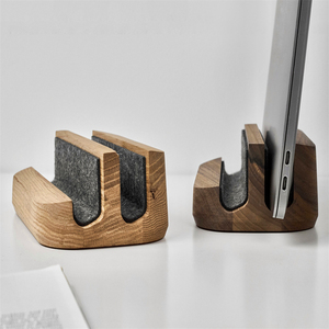 Bán Buôn Tùy Chỉnh Chủ Xách Tay Bằng Gỗ Máy Tính Xách Tay Đứng Handmade Phụ Kiện Máy Tính Xách Tay Điện Thoại Quà Tặng Dọc Máy Tính Xách Tay Đứng - Product Image 4