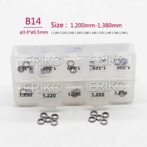 Kit de cale de réglage d'injecteur ERIKC B14 et cales de réparation d'injecteur à rampe commune Taille: 1.20mm -- 1.38mm pour Boch 0445110 #,0445120 # - Product Image 1