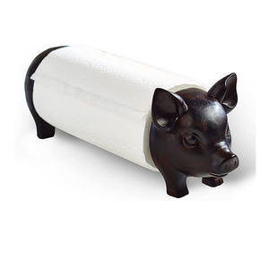 Porte-serviettes <span class=keywords><strong>en</strong></span> <span class=keywords><strong>papier</strong></span> <span class=keywords><strong>toilette</strong></span> <span class=keywords><strong>en</strong></span> résine artisanale créative <span class=keywords><strong>en</strong></span> forme d'animal cochon pour cuisines - Product Image 2