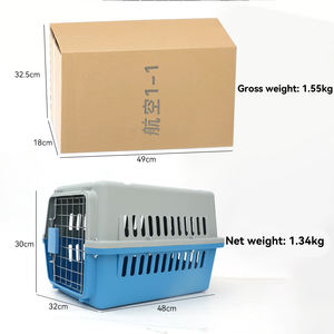 Toptan taşınabilir kedi köpek havayolu taşıyıcı kalınlaşmış malzeme güçlü yük taşıyan güvenli taşıma <span class=keywords><strong>Pet</strong></span> havayolu taşıyıcı ev hayvanı ürünü - Product Image 5