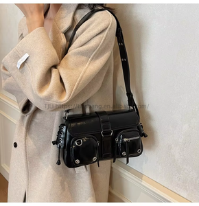 New Sweet Cool <b>Small</b> Shoulder <b>Bag</b> Fashion Handbag Woman Underarm <b>Black</b> <b>Bag</b> Wholesale Tanjing - Product Image 6