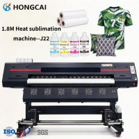 Produsen HONGCAI Printer Sublimasi Eco Solvent Digital Format Lebar 1.8m I1600 I3200 untuk Stiker Mobil Vinyl Roll