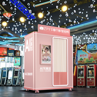 Photomaton à impression instantanée en libre service photomaton avec imprimante et appareil photo jeux à pièces adaptés aux centres commerciaux