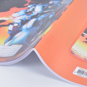 Cahier d'exercices d'illustration comique en couleur personnalisée Mecha Anime Cahier à couverture souple Cahier de notes cousu à selle <span class=keywords><strong>africaine</strong></span> - Product Image 4