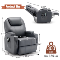 Chaises ergonomiques modernes pour le bureau, chaises de direction réglables, chaises de bureau de luxe à dossier haut avec fonction massage