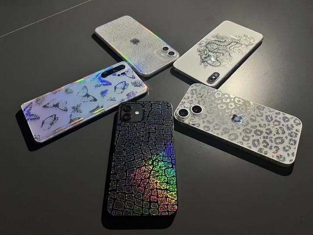 Shimmering Laser Is Suitable for Mobile Phone and Laptop Cutting Machines, 3D PVC Skin Protective Film Stickers