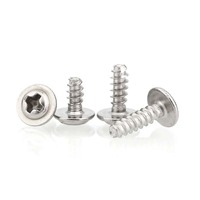 Sekrup Self Tapping Tipe F Ujung Datar dengan Washer Phillips, Sekrup Pembentuk Ulir untuk Plastik dan Logam Tipis