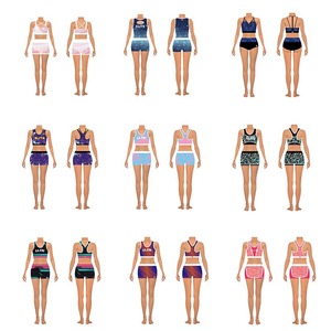 Cam thể thao mặc cho Câu lạc bộ khiêu vũ cô gái thể thao hàng đầu và ngắn trẻ em Activewear - Product Image 5