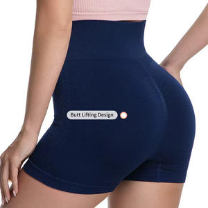 Shorts de sport respirants à séchage rapide, sans coutures, pour la course et l'entraînement, avec contrôle du ventre, taille haute et effet push-up pour femmes - Grande <span class=keywords><strong>Vente</strong></span> - Product Image 5