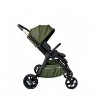 Poussette de luxe 2-en-1 pliable à une main, pliage rapide, position haute, vente en gros, logo personnalisé, OEM