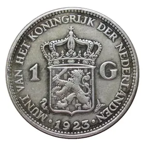 Prix d'usine direct néerlandais 1 florin 1922-1940 pièce commémorative plaquée argent