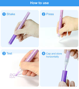 ปากกามาร์กเกอร์สีแวววาวปากกา<span class=keywords><strong>วาด</strong></span>ภาพแบบน้ำเหมาะสำหรับ<span class=keywords><strong>โปสเตอร์</strong></span>กระดาษการ์ดอวยพรและการ์ดของขวัญ - Product Image 6