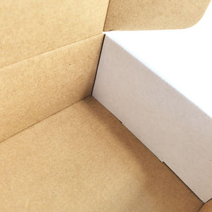 للبيع بالجملة صناديق بريد بشعار مطبوع مخصص قابلة للطي هدية من الورق المقوى صناديق بريد للتعبئة مضلعة بيضاء للشحن - Product Image 4