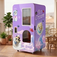 Distributeur automatique de crème glacée avec certification CE, machine à crème glacée molle automatique de 18 L pour l'industrie du self-service