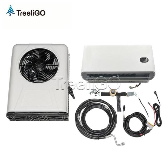 12V 24V Split Air Conditioner 600-850W Rated Power 2000-2600W Refrigerating Capacity Parking Air Conditioner for Truck