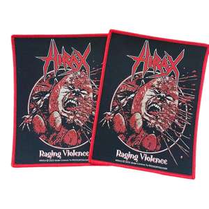 사용자 정의 자수 짠 배지 아트 펑크 록 음악 12 색 메로우 가장자리가있는 짠 아플리케 패치에 꿰매기에 철 - Product Image 4