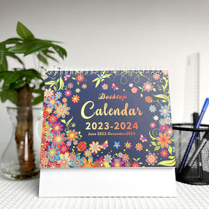 Kawaii Cartoon Logo personnalisé imprimé <span class=keywords><strong>Calendrier</strong></span> Organisateur Station 2022 <span class=keywords><strong>2023</strong></span> Spiral Wire-o Monthly Stand Flip Table <span class=keywords><strong>Calendrier</strong></span> de bureau - Product Image 2