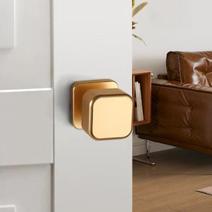 Invisible Square <strong>Knob</strong> Hidden <strong>Door</strong> Handle Deadbolt Lock for Bathroom Hotel Apartment-for <strong>Bedroom</strong> &amp; Storage Room Latch - Product Image 5