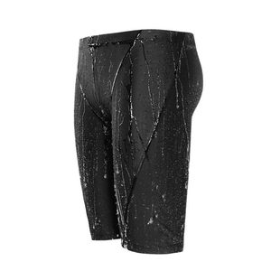 Costume da bagno da uomo grande a cinque punti anti imbarazzo da bagno ad angolo piatto ad asciugatura rapida per tronchi da uomo - Product Image 5