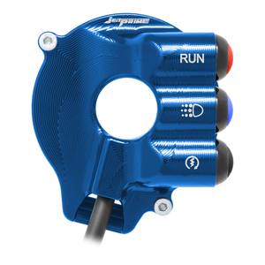 Copertura del comando dell'acceleratore con interruttore integrato nel manubrio per Aprilia RSV4 (Blu) - Product Image 4