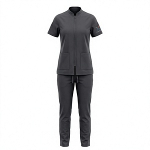Wholesale Custom <b>Nurse</b> Scrubs Stretchy Plus Size Scrubs Jogger <b>Sexy</b> Fashion Women Nursing Scrubs <b>Uniforms</b> Sets Water Repellent - Product Image 1