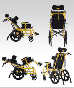 Silla Manual reclinable ajustable con respaldo alto, equipo de rehabilitación para sillas de ruedas para niños y adolescentes, equipo para discapacitados - Product Image 5
