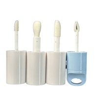 Tube de brillant à lèvres ABS 6 ml rose dégradé avec capuchon à vis, taille standard, emballage en boîte, conteneur vide