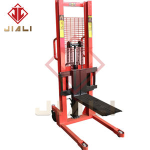 2ton Hand Handleiding Pallet Operated <span class=keywords><strong>Stacker</strong></span> C-Vormige Stalen Manuele Hydraulische Heftruck Hydraulische Lifting Stapelaar Heftruck - Product Image 2