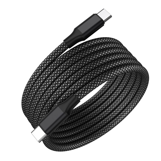 USB C Magnet Data Cable 1m 1.5m 5ft Bio Magnetic Fast Charging Charger 3A with 60W Nylon Jacket for Computer