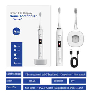 J-Style 1741F escova de dentes elétrica sônica portátil viagem slim escova de dentes eletrônica ultra-sônica inteligente para crianças adultas 2023 - Product Image 6